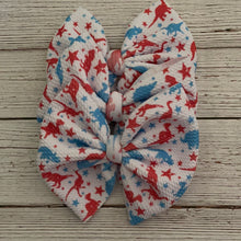 Load image into Gallery viewer, RTS patriotic dino bows
