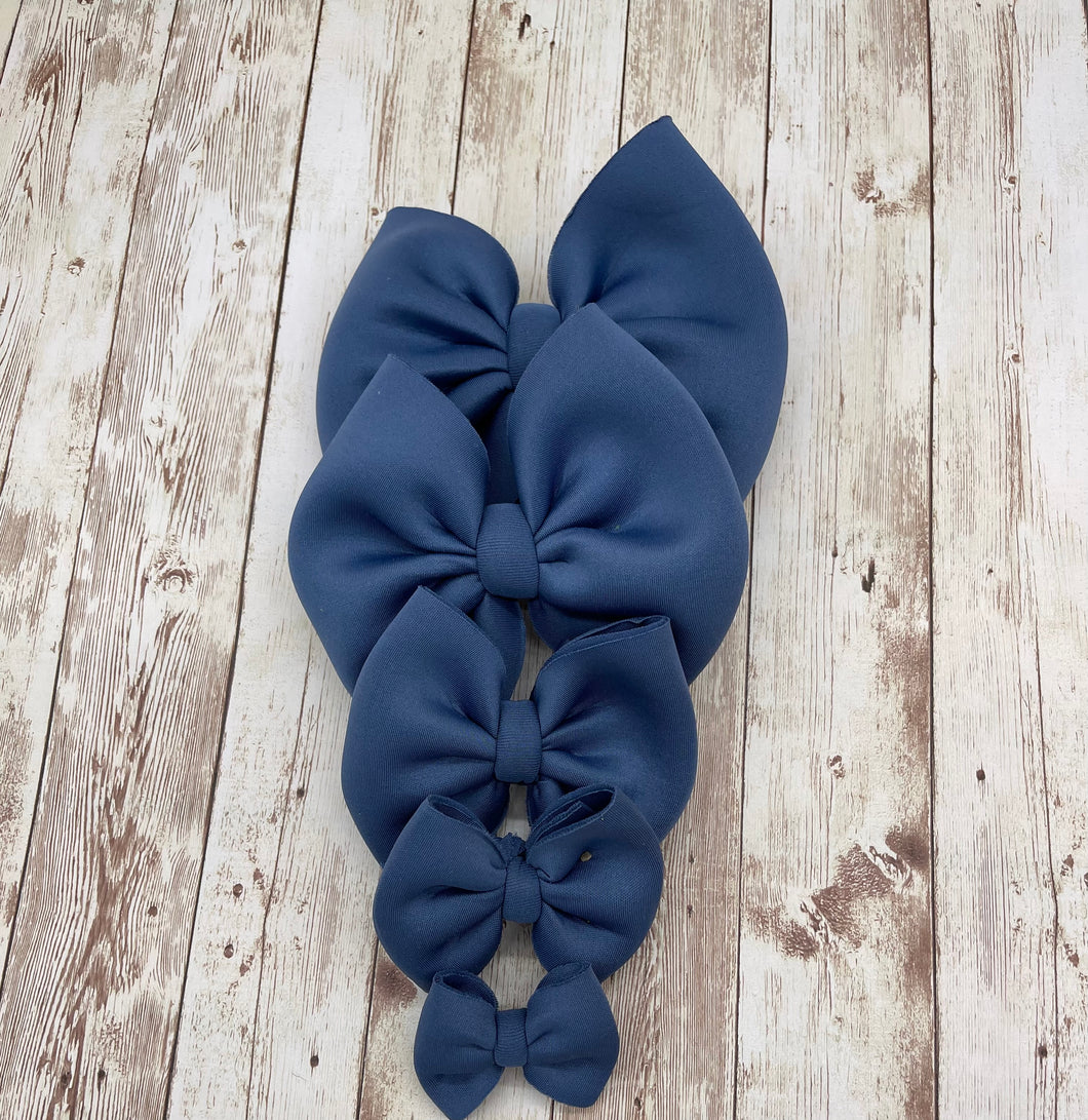 RTS slate swim/puff bows