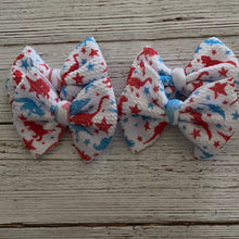 Load image into Gallery viewer, RTS patriotic dino bows
