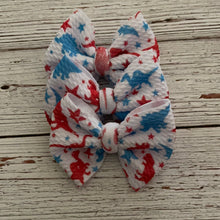 Load image into Gallery viewer, RTS patriotic dino bows
